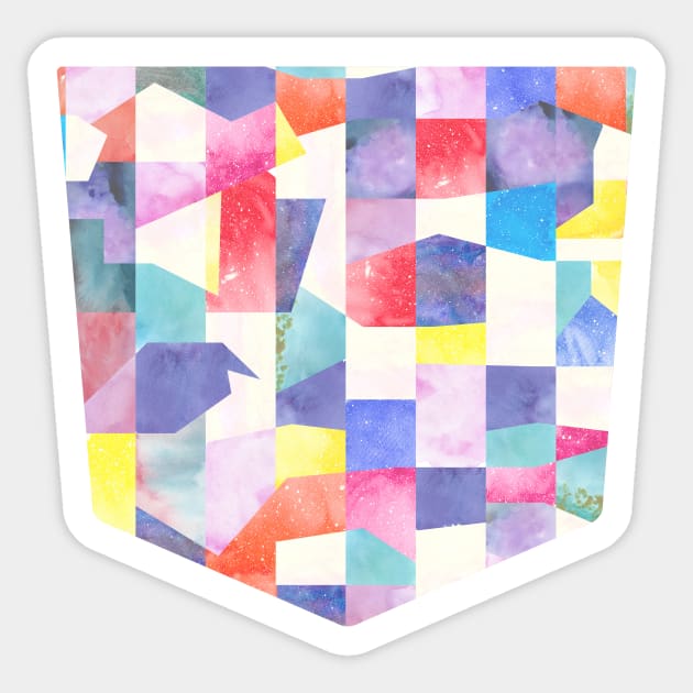 Pocket - COLLAGE TEXTURE SHAPES COLORFUL Sticker by ninoladesign